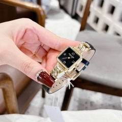 Coach Cass 14504356 |Nữ Giới |Vàng Gold |Dây Da Đen |Máy Pin (Quartz) |Size 22mm