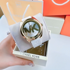 Michael Kors Janelle |Nữ Giới |Vàng Gold |Dây Silicone Trắng |Máy Pin (Quartz) |Size 40mm