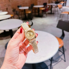 Rolex Đính Đá Ngôi Sao |Nữ Giới |Dây Kim Loại Vàng Gold |Máy Pin (Máy Quartz) |Size 31mm