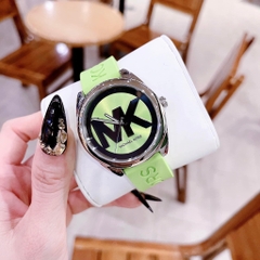Michael Kors Janelle |Nữ Giới |Silver |Dây Silicone Xanh Lá |Máy Pin (Quartz) |Size 40mm