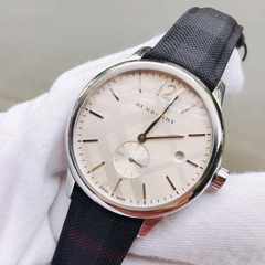 Burberry Classic Round |Nam Giới |Mặt Trắng |Dây Da Đen |Máy Pin (Quartz) |Size 40mm