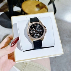 Michael Kors Mini Pilot |Nữ Giới |Đính Đá |Dây Silicone Đen |Máy Pin (Quartz) |Size 36mm