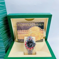 Rolex GMT Master II |Nam Giới |Niềng Xanh Đỏ |Dây Kim Loại Silver |Máy Cơ (Automatic) |Size 40mm