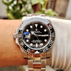 Rolex GMT Master II |Nam Giới |Niềng Số |Dây Kim Loại Silver |Máy Cơ (Automatic) |Size 40mm