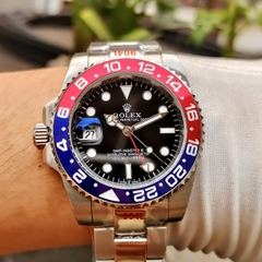 Rolex GMT Master II |Nam Giới |Niềng Xanh Đỏ |Dây Kim Loại Silver |Máy Cơ (Automatic) |Size 40mm