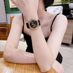 Michael Kors Janelle |Nữ Giới |Vàng Gold |Dây Silicone Đen |Máy Pin (Quartz) |Size 40mm