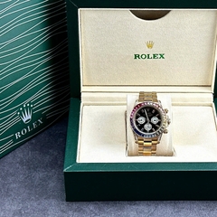 Rolex Daytona Rainbow |Nam Giới |Đính Đá |Dây Kim Loại Vàng Gold |Máy Cơ (Automatic) |Size 40mm