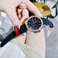 Michael Kors Mini Pilot |Nữ Giới |Đính Đá |Dây Silicone Đen |Máy Pin (Quartz) |Size 36mm