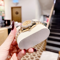 Rolex Đính Đá Ngôi Sao |Nữ Giới |Dây Kim Loại Vàng Gold |Máy Pin (Máy Quartz) |Size 31mm
