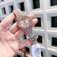 Micheal Kors Mini Everest |Nữ Giới |Mặt Tròn |Dây Kim Loại Đính Đá Rose Gold |Máy Pin (Quartz) |Size 33mm