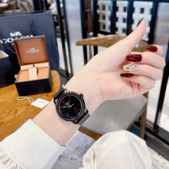 Coach Grand 14504070 |Nữ Giới |Đính Đá |Dây Lưới Đen |Máy Pin (Quartz) |Size 36mm