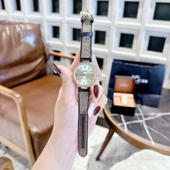 Coach Pretty In Every Little |Nữ Giới |Vàng Gold |Dây Da Nâu |Máy Pin (Quartz) |Size 32mm