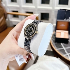 Coach Preston |Nữ Giới |Vàng Gold |Dây Đá Ceramic Đen |Máy Pin (Quartz) |Size 32mm