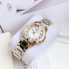Bulova Classic |Nữ Giới |Đính Đá |Dây Kim Loại Vàng Gold |Máy Pin (Quartz) |Size 32mm