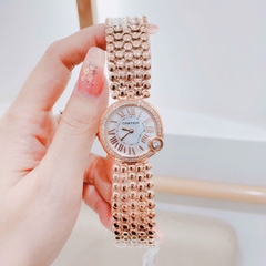 Cartier Ballon Blanc |Nữ Giới |Đính Đá |Dây Kim Loại Rose Gold |Máy Pin (Quartz) |Size 30mm