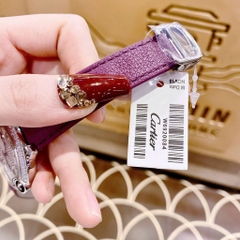 Cartier Ballon Bleu |Nữ Giới |Đính Đá |Dây Da Tím |Máy Pin (Quartz) |Size 35mm