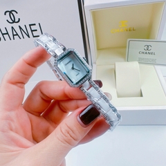 Chanel Premiere |Nữ Giới |Đính Đá |Dây Ceramica Trắng |Máy Pin (Quartz) |Size 20x25mm