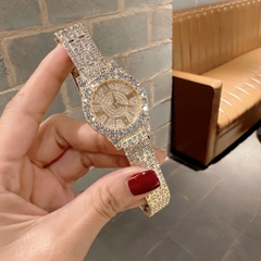 Chopard L'Heure Du Diamant |Nữ Giới |Full Đá |Dây Kim Loại Vàng Gold |Máy Pin (Quartz) |Size 32mm