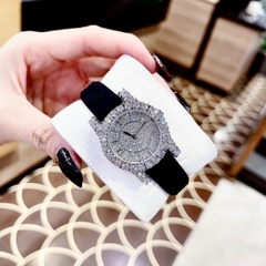 Chopard L'Heure Du Diamant |Nữ Giới |Full Đá |Dây Silicone Đen |Máy Pin (Quartz) |Size 32mm