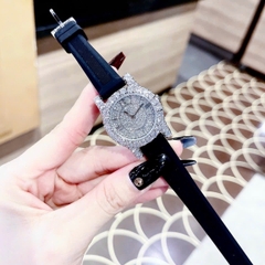 Chopard L'Heure Du Diamant |Nữ Giới |Full Đá |Dây Silicone Đen |Máy Pin (Quartz) |Size 32mm