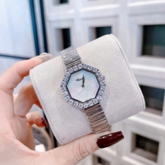 Chopard L'Heure Du Diamant Octoagonal |Nữ Giới |Mặt Xà Cừ |Dây Kim Loại |Máy Pin (Quartz) |Size 32mm
