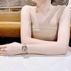 Chopard Mặt Oval |Nữ Giới |Đính Đá |Dây Kim Loại Rose Gold |Máy Pin (Quartz) |Size 34mm