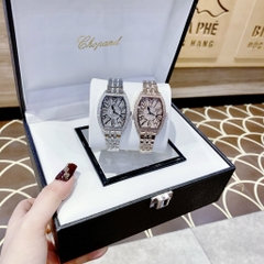 Chopard Tựa Franck Muller |Nữ Giới |Dây Kim Loại Rose Gold |Máy Pin (Quartz) |Size 34mm