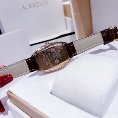Chopard Tựa Franck Muller |Nữ Giới |Full Đá Rose Gold |Dây Da Nâu |Máy Pin (Quartz) |Size 34mm
