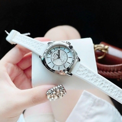 Coach Boyfriend |Nữ Giới |Mặt Tròn Silver |Dây Silicone Trắng |Máy Pin (Quartz) |Size 34mm