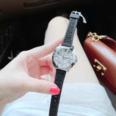 Coach Boyfriend |Nữ Giới |Trắng Silver |Dây Silicone Đen |Máy Pin (Quartz) |Size 34mm
