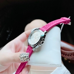 Coach Boyfriend |Nữ Giới |Trắng Silver |Dây Silicone Hồng |Máy Pin (Quartz) |Size 34mm