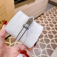Coach Boyfriend |Nữ Giới |Silver |Đính Đá |Dây Vải Bọc Da Trắng |Máy Pin (Quartz) |Size 34mm