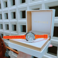 Coach Boyfriend |Nữ Giới |Trắng Silver |Dây Silicone Màu Cam |Máy Pin (Quartz) |Size 34mm