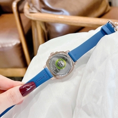 Coach Boyfriend |Nữ Giới |Trắng Silver |Dây Silicone Xanh Dương |Máy Pin (Quartz) |Size 34mm