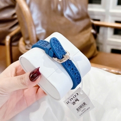 Coach Boyfriend |Nữ Giới |Trắng Silver |Dây Silicone Xanh Dương |Máy Pin (Quartz) |Size 34mm