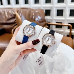 Coach Boyfriend |Nữ Giới |Trắng Silver |Dây Silicone Xanh Dương |Máy Pin (Quartz) |Size 34mm
