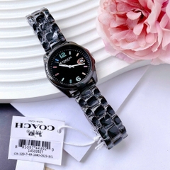Coach Greyson |Nữ Giới |Mặt Tròn |Dây Đá Ceramic Đen |Máy Pin (Quartz) |Size 36mm