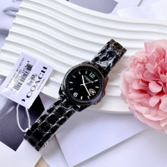 Coach Greyson |Nữ Giới |Mặt Tròn |Dây Đá Ceramic Đen |Máy Pin (Quartz) |Size 36mm