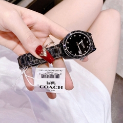 Coach Preston |Nữ Giới |Mặt Niềng Bezel |Dây Đá Ceramic Đen |Máy Pin (Quartz) |Size 36mm