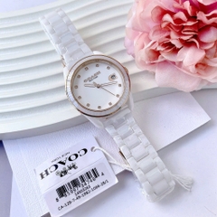 Coach Preston |Nữ Giới |Mặt Niềng Bezel |Dây Đá Ceramic Trắng |Máy Pin (Quartz) |Size 36mm