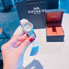 Coach Preston |Nữ Giới |Mặt Tròn |Dây Đá Ceramic Trắng |Máy Pin (Quartz) |Size 33mm