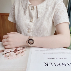 Davena Mặt Con Báo Xoay |Nữ Giới |Rose Gold |Dây Kim Loại |Máy Pin (Quartz) |Size Lớn 39mm