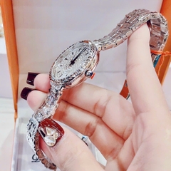 Davena Mặt Full Đá |Nữ Giới |Dây Kim Loại Trắng Silver |Máy Pin (Quartz) |Size 32mm