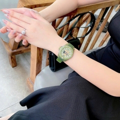 Gucci Dive-Rubber |Unisex |Lộ Máy |Dây Cao Su Xanh Lá |Máy Cơ (Automatic) |Size 40mm