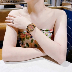 Gucci G-Timeless Butterfly |Nữ |Mặt Con Bướm |Dây Da Nâu Vàng |Máy Pin (Quartz) |Size 38mm