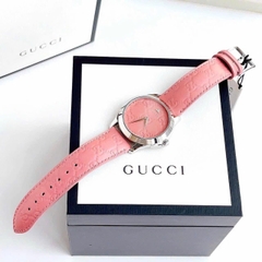 Gucci G-Timeless Candy Pink |Nữ |Silver |Dây Da Màu Hồng |Máy Pin (Quartz) |Size 38mm