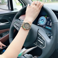 Gucci G-Timeless GG Supreme Canvas |Nữ |Dây Da Nâu Họa Tiết Con Ong |Máy Pin (Quartz) |Size 38mm