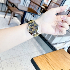 Gucci Multicolor G-Timeless |Nữ Giới |Mặt Tròn |Dây Vải Màu Vàng |Máy Pin (Quartz) |Size 38mm