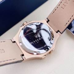 Maserati Potenza |Nam Giới |Rose Gold |Dây Da Xanh Dương |Máy Pin (Quartz) |Size 42mm