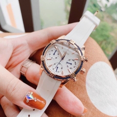 Guess 6 Kim |Nữ Giới |Rose Gold |Dây Sillicone Trắng |Máy Pin (Quartz) |Size 35mm